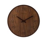 NeXtime - 3096BR - Horloge Murale - 35cm - marron - Wood Wood Medium