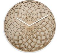 NeXtime 3149BE Horloge de table ou murale de quartz Circle Beige, White