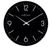 NeXtime 3157ZW Basic Dome Plastique Noir 35x35x5 cm