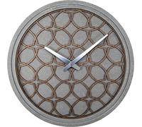 NeXtime 3212BR Concrete Love Horloge Bois Gris 39 x 39 x 4 cm