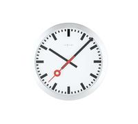 NeXtime 3998st Station Horloge Verre Blanc