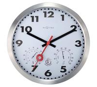 NeXtime - 4307AR - Horloge Murale - 35cm - argent - Clematis