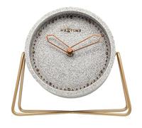 NeXtime 5204GS Cross Table Horloge Polyresin Gris 15,5 x 17,5 x 5 cm