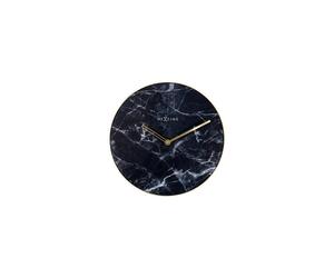 NeXtime - 8189ZW - Wanduhr - 40cm - schwarz - Marble