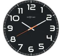 NeXtime 8817zw Classy Round Horloge Plastic Noir