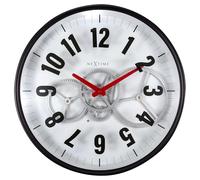 NeXtime - 3259WI - Horloge Murale - 36cm - noir - Modern Gear Clock
