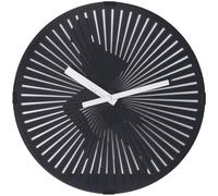 Horloge murale Running Man en plastique noir Ø 30 cm