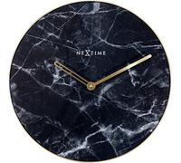 NeXtime - 8189ZW - Wanduhr - 40cm - schwarz - Marble