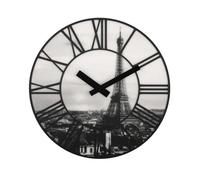 NeXtime NE-3004 Wandklok Dia. 39 Cm, Plastic, 3D, Grijs, 'La Ville'