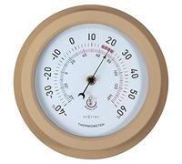 NeXtime Thermomètre extérieur - Ø22CM - Métal - Marron Lily