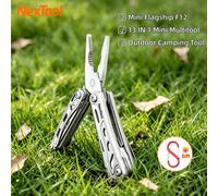 NexTool Mini Flagship F12 13 en 1, outil multifonction pliable EDC, tournevis, pinces, lime, règle, outils à main pour l'extérieur F12