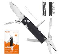 NexTool Multitool, Knight K30 Couteau de Poche avec Serrure, Outil Multifonction 11 en 1 avec Lame en Acier 2,76" 14C28N, Ciseaux moletés pour EDC, Outdoor & DIY, Cadeau pour Homme