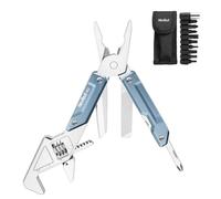 NexTool W2 Outil Multifonction 8 en 1 avec Clé Réglable, Pince Multifonction, Couteau de Poche, Tournevis et Lime, Jeu de 9 Embouts et Étui en Nylon
