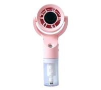 Nexusectar Ventilateur 3 vitesses silencieux rechargeable | Ventilateur brumisateur sans fil 30 ml avec réservoir d'eau - Ventilateur portatif pour l'été, le camping, la plage, le parc
