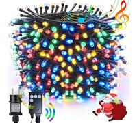 NEXVIN Guirlande Lumineuse Sapin Noel avec Musique, 20M 200LED Guirlande Lumineuse Multicolore Electrique avec 8 Modes Fonction Mémoire, Guirlande Lumineus Exterieur pour Arbres de Noël Fête Jardin