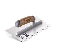 NEYNOR® Premium Truelle de Dentée - Platoir à enduit - Pro Taloche pour Colle en Acier Inoxydable TD - Crantée Outil de Tuile - Made in EU - Dent 12x12 mm