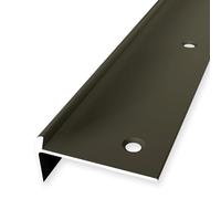Nez de marche - 22 x 48 x 2500 mm - En aluminium de qualité supérieure - Encastré, percé, bronze - Hauteur de bordure : 6 mm Küberit