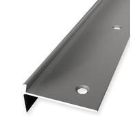 Nez de marche - 22 x 48 x 2500 mm - Profilé d'angle en aluminium de qualité supérieure - Encastré - Acier inoxydable - Hauteur de bordure : 6 mm Küberit