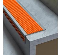 Nez de Marche antidérapant pour carrelage et escaliers en Bois. Bande de caoutchive Facile à Installer. Bord d'angle antidérapant pour marbre. Améliore la sécurité et prévient Les Accidents.
