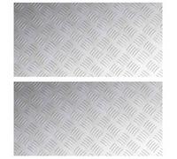 Nez de marche en aluminium - vidaXL - 80x40 cm - Argenté - Antidérapant - Lot de 2