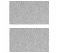 vidaXL Plaques en Aluminium à Damier 2 pcs Antidérapantes 50x30 cm