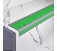 Nez de Marche Personnalisables, Protections de Bord antidérapantes, Garniture denez de Marche Rouge, Vert et Marron - Résidentiel/Commercial, moulure de Nez de Marche en Vinyle (Vert, 1,7 m)
