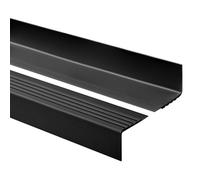 Nez de marche PVC antidérapant RD 40x40 mm - 150 cm - Noir - QUEST