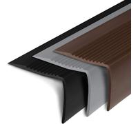 Nez de marche Seattle PVC Nez de marche en L 60x42 mm Marron Longueur : 120 cm