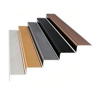 Nez D'Escalier, Auto-Adhésif En Aluminium Protecteurs De Bord D'Escalier | Antidérapant, Résistant À L'Usure, Pour Escaliers Domestiques Et Hospitaliers(Gray,90cm L 30mm*20mm)