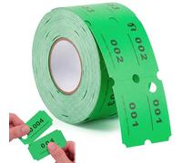 Nezyo Rouleaux de Jetons 1-500 Ticket de Vestiaire Fiches Numérotées Service Blanchisserie pour Événements en Club Boutiques Salons Bars Mariages Fêtes(Vert)