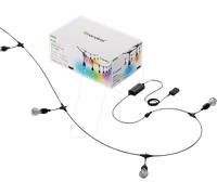 nanoleaf Essentials, Guirlande Lumineuse Extérieure Kit de Démarrage 30M LED RGBICW - Guirlande Connectée 16M Couleurs, IP65 Imperméable, 40 ampoules LED, WiFi Bluetooth Matter, Jardin & Guinguette