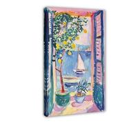 NFFBGFD Matisse Fenêtre Ouverte sur Toile - Décoration de Chambre - Paysage - Décoration de Bureau - Cadeau (50 x 75 cm)