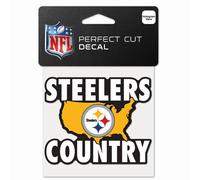 Nfl Perfect Cut 10x10cm Autocollant Pittsburgh Steelers Slog
