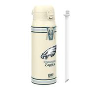 NFL Philadelphia Eagles Gourde Thermique Avec Paille Amovible, 750ml/24oz, Bouteille Étanche À Isolation Sous Vide, Facile À Ouvrir, Verrou Sécurisé, Passe Au Lave-Vaisselle, Couvercle Rabattable