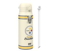 NFL Pittsburgh Steelers Gourde Thermique Avec Paille Amovible, 750ml/24oz, Bouteille Étanche À Isolation Sous Vide, Facile À Ouvrir, Verrou Sécurisé, Passe Au Lave-Vaisselle, Couvercle Rabattable