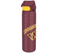 NFL Washington Commanders Gourde En Acier Légère, 600 ml/20 oz, Non Isolée, Étanche, Facile À Ouvrir, Verrouillage Sécurisé, Passe Au Lave-Vaisselle, Couvercle Rabattable, Compatible Porte-Gobelet