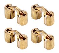 NFLOBD 4 pièces Charnières Cylindriques, Charnière de Baril Invisible en Laiton dissimulé 8mm / 24mm, avec Angle d'ouverture de 180 ° pour Bricolage (Size : 12mm)