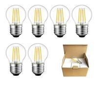 NFQZAWSKX HHF Home Lighting, Lot de 24, lampe à filament LED G45 AC220V 4 W/6 W Edison rétro personnalité créative ampoule LED lumière décorative(Warm White 3000K,E27-4W)