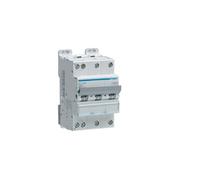 Hager Disjoncteur modulaire NFT825 3P+N Courbe C 25 A 6-10 kA 3 modules