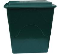 NG 240 L baril vert carré avec couvercle et valve d'évacuation
