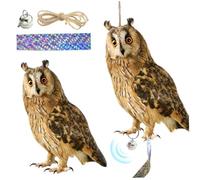 Ngbbby Dispositifs Anti-Oiseaux, dispositifs répulsifs pour Oiseaux en Plein air, Effrayant réaliste avec Mouvement Naturel, répulsif pour en Plein air pour Cour, Patio et décoration de Ferme