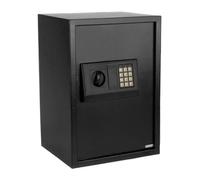 NGDVJEXPHUKS Coffre-Fort à clés, Coffre-Fort Numérique en Acier Noir avec Clavier Gris Argenté, Grande Sécurité for La Maison Et Le Bureau