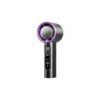 NGTFDCP Ventilateur portatif, Ventilateur électrique portatif haute vitesse à 100 vitesses avec lampe de poche, mini ventilateur portable chargement USB, petit bureau pour les voyages(Dark grey)