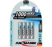 NH 4X1000 ANS - ANSMANN 4 x 1 000 mAh, NiMh, micro AAA