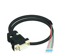 NHESTYGBT Câble DB9 IO de qualité Industrielle, 1 pièce, Module d'interface à Montage sur Rail DIN d-sub, Carte de dérivation DB9(L-DB9-FIO-3Meters)