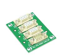 NHESTYGBT Module d'interface de Carte D-SUB DB9 mâle à Femelle, avec Pied de Montage sur Rail DIN et Pied de Montage sur Panneau, séparateur DB9, 1 pièces(Without Carrier)