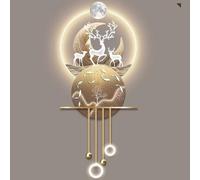 NHPJFDC Tableau décoratif Mural 3D à Suspendre, Sculpture Murale d'art Moderne avec éclairage LED, Alimentation Secteur, Grand Tableau décoratif Lumineux pour la Maison (Style D, 23,6 x 47 Pouces)