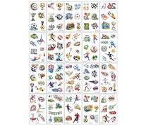 NHPY 20 Feuilles Football Tatouage Ephemere, Aquarelle Foot Tatouages Temporaires Enfant, Anniversaire Foot, Anniversaire Cadeaux pour Enfants, Fournitures de Fête
