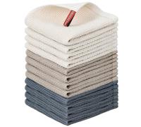 Nialnant Lot de 12 torchons à vaisselle 100 % coton pour la vaisselle, doux et absorbants, 30,5 x 30,5 cm
