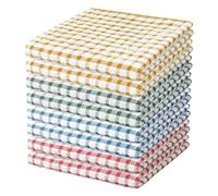 Nialnant Lot de 8 Chiffons de Cuisine, 100% Coton, Doux, absorbants, séchage Rapide, pour Cuisine, Vaisselle, Chiffons de Nettoyage - 28 x 28 cm